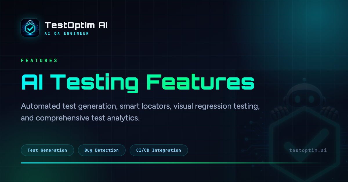 Self-healing tests — AI adapts selectors automatically when UI changes